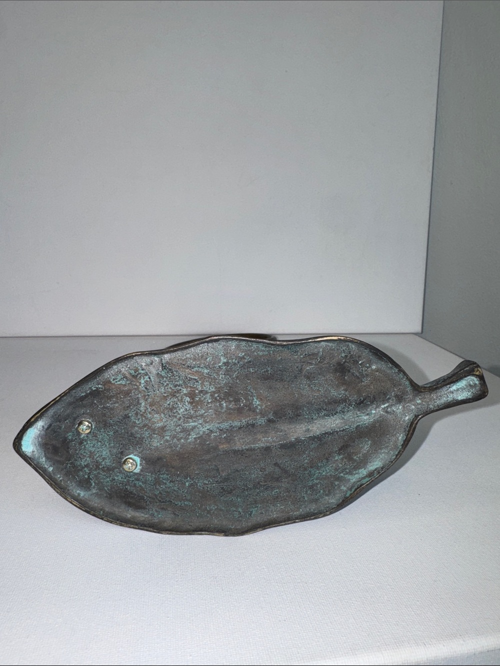 Vintage Brass Monkey Banana Holder Leaf Fruit Stand - Picture 3 of 3